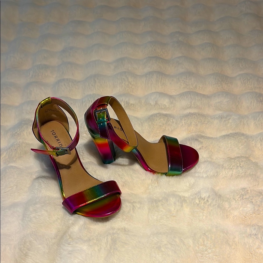 NWT Torrid Rainbow High Heels - Picture 2 of 7